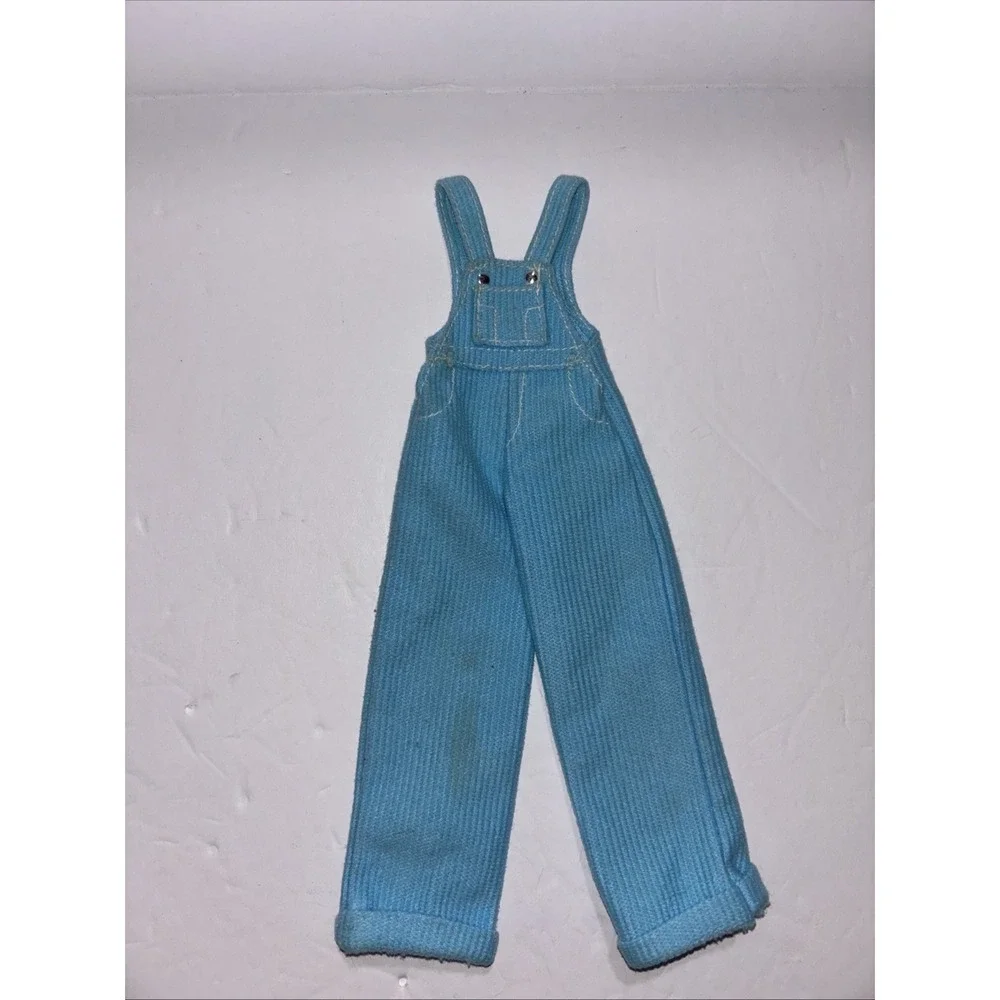 Barbie Doll Cool Blue Corduroy Bib Overalls 1997 Y2K Clothes Outfit